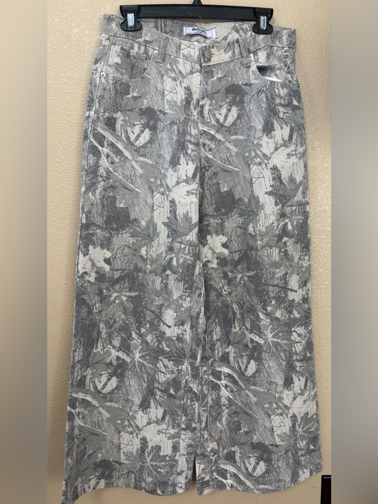 Refrain Los Angeles Pants - Refrain Los Angeles Grey Wide-Leg Women's Pants by Etro